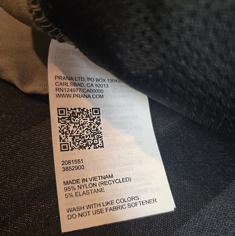 prAna Men's 40 Waist 8" Inseam Stretch Zion 5 Pocket Shorts Thyme Gray Color - Picture 8 of 8
